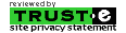 site privacy statement reviewed by truste