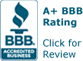 Click to verify BBB accreditation and to see a BBB report.