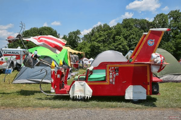 burning man car sled