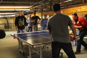Ping pong table christmas party
