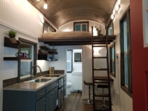 Interior views of tiny homes