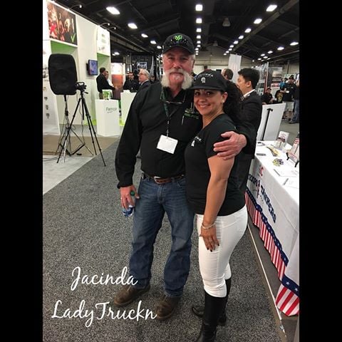 Jacinda Duron with Marc Springer at a convention