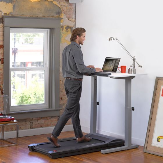 man using treadmill desk