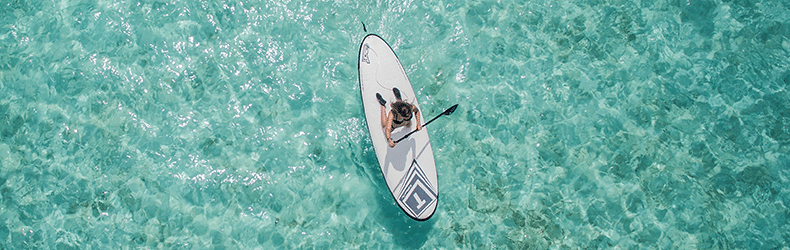 paddleboarding