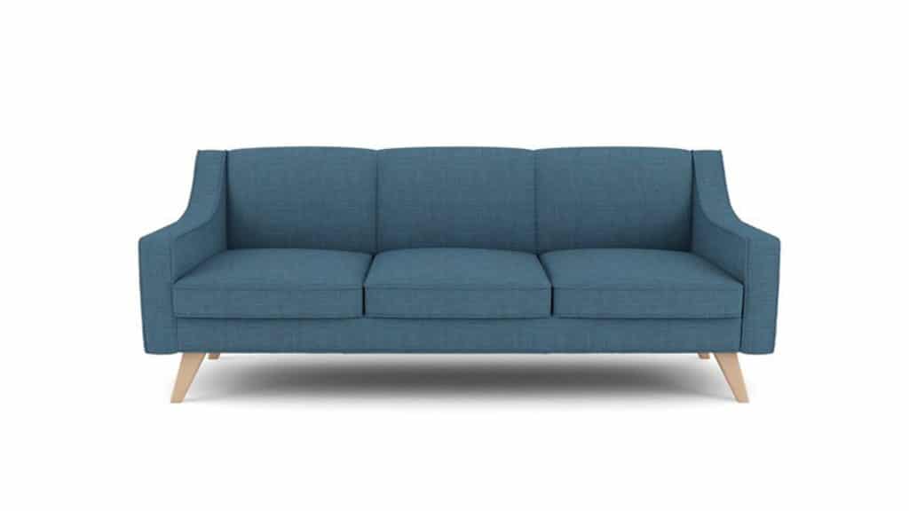 teal three seater sofa