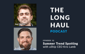 headshots of uShip CEO Kris Lamb and Joe Hafkey of The Long Haul Podcast