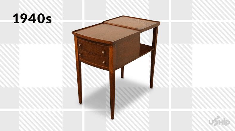 1940s furniture design - traditional wood side table
