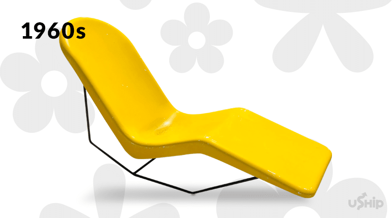 1960s furniture design - space age plastic furniture yellow chair