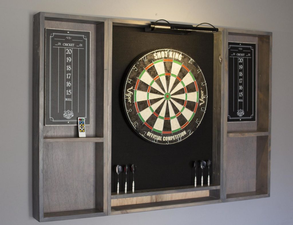 Deluxe Dartboard Cabinet on etsy holiday entertainment
