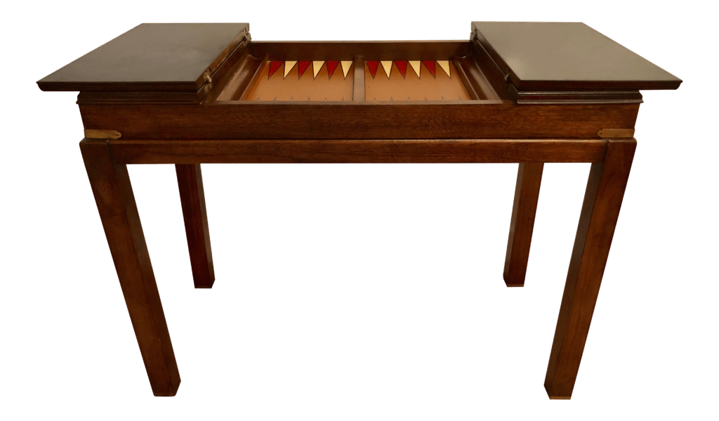 vintage backgammon game table, find on chairish