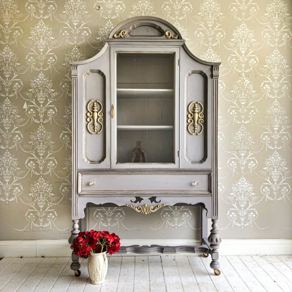 refinished french country armoire