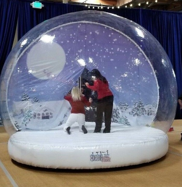 inflatable snow globe holiday entertainment