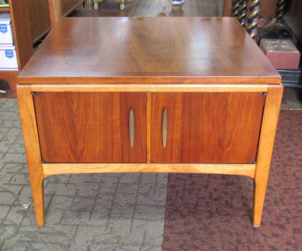 vintage mid-century wood end table