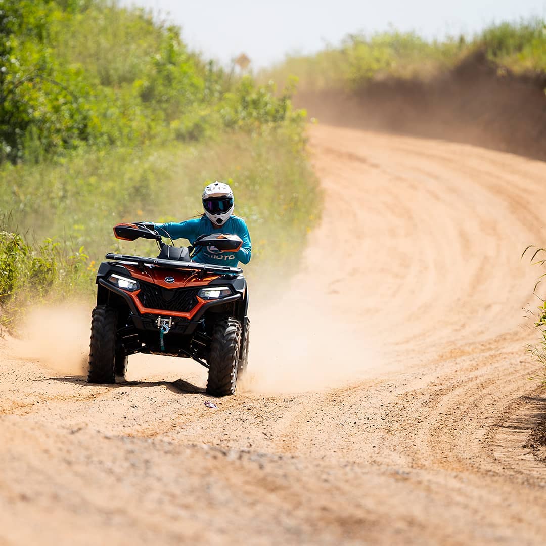 atv on trail