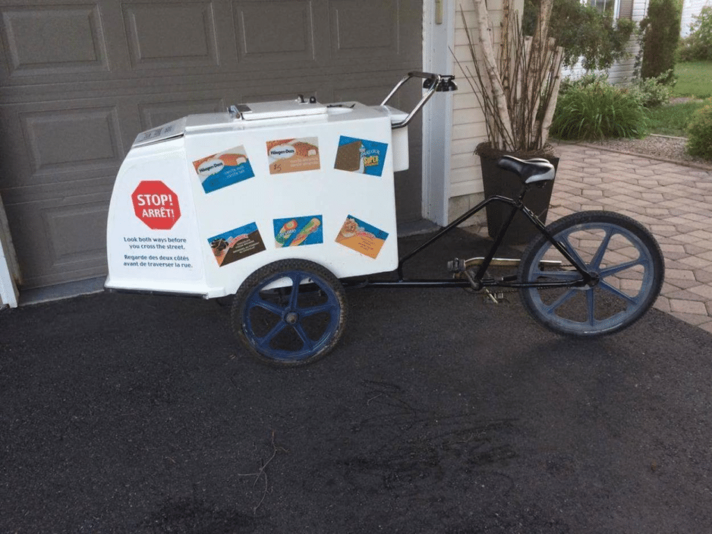 refurbished ice cream trike