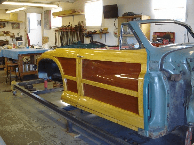 refurbished wooden car body