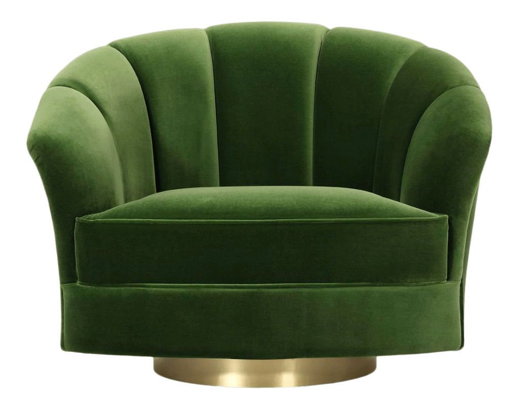 big holiday gifts - velvet green chair