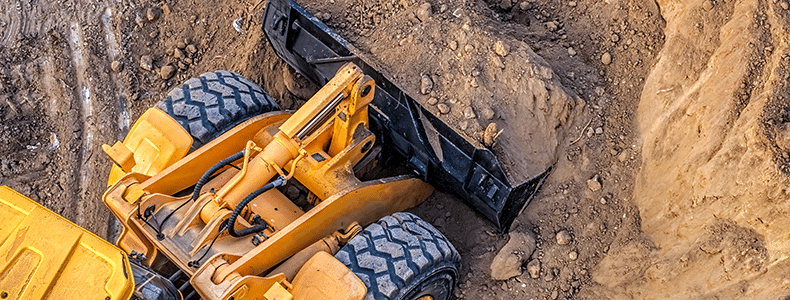 bulldozer heavy equipment moving dirt