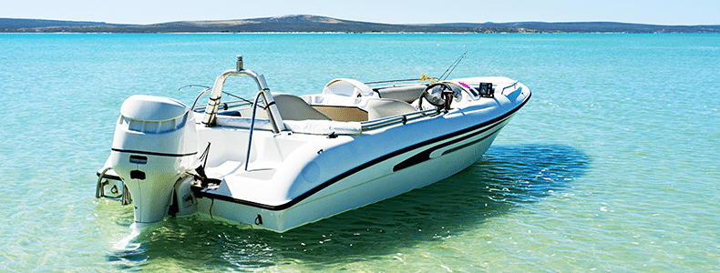 motorboat on water