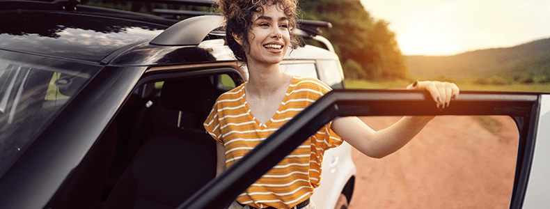 Woman selling a car with CarGurus