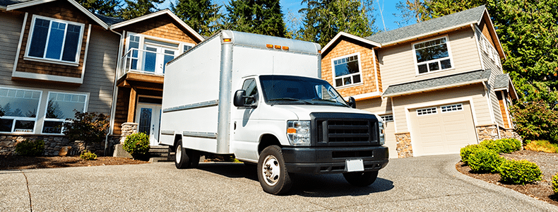 moving large used furniture in a box truck