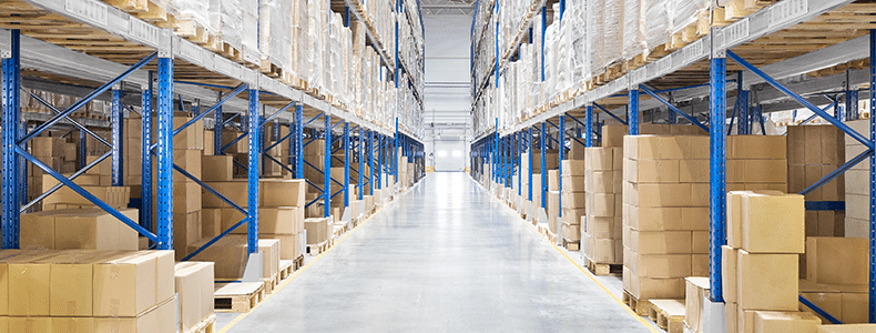 warehouse where freight costs are calculated 