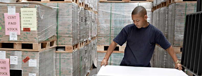 business shipper calculating freight costs