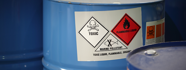 example of hazardous shipping label