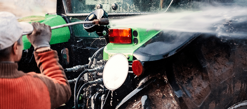 how to prepare a tractor for shipping includes washing the tractor