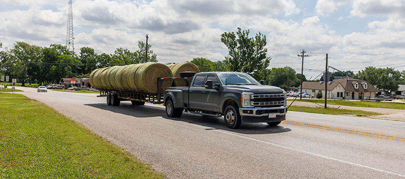 example of hotshot ltl load caring bails of hay