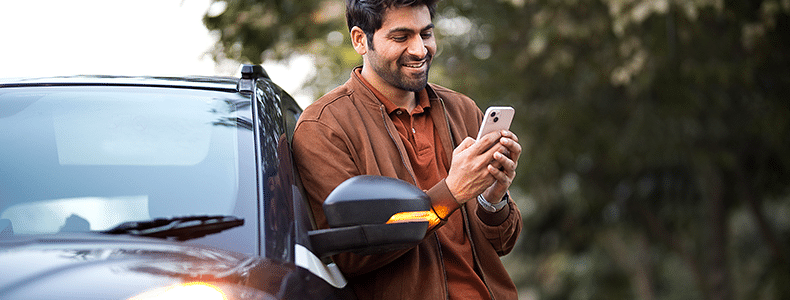 man looking for car shipping from california to texas