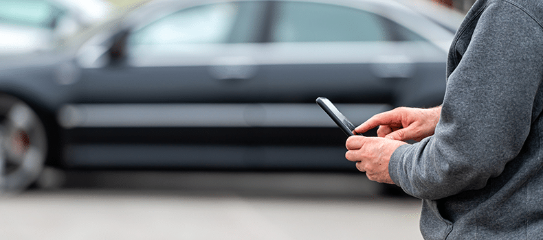 person on phone who needs same day car shipping