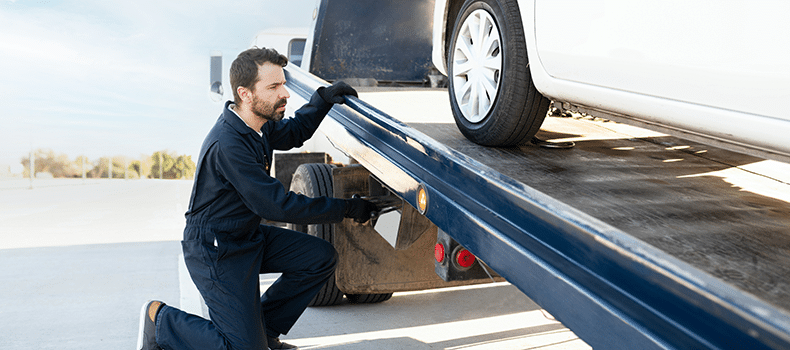 car transporter loading vehicle for shipping