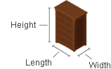 item dimensions